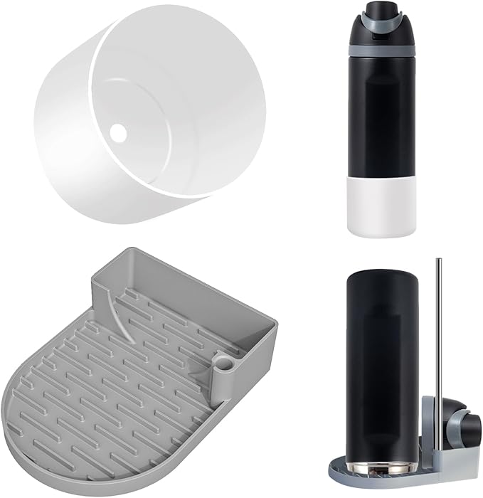 Silicone Water Bottle Boot and Bottle Drying Rack Compatible by Unknown