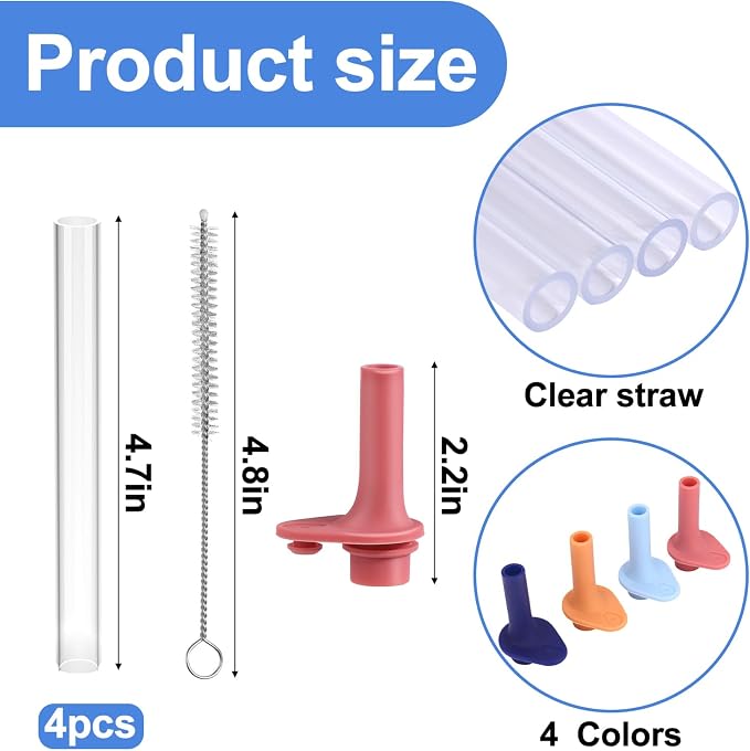 XANGNIER Replacement Straws and Bite Valve Compatible - Image 4