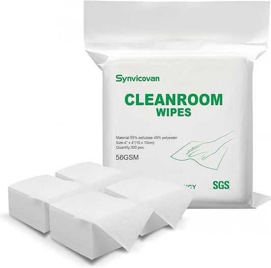 Cleanroom Wipes 4"x4" Lint Free Wipes by Unknown