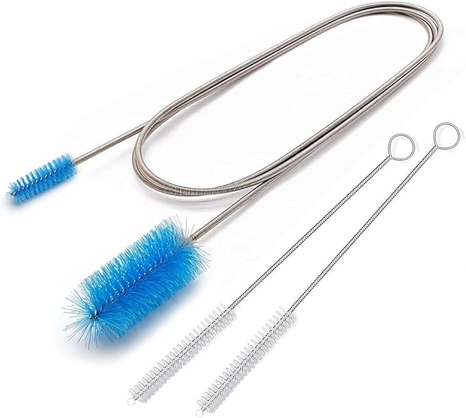 67" Flexible Drain Brush Set, Double Ended Long Hose Pipe Cleaner by DESIN
