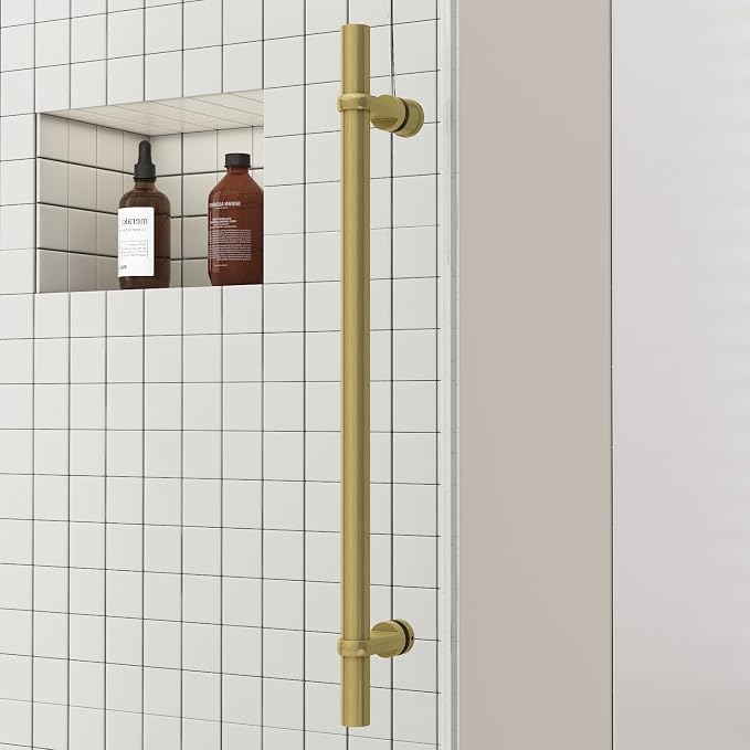 Sunrosa Frameless Double Sliding Tub Shower Door 60" W x 60" H, 5/16" Thick - Image 7