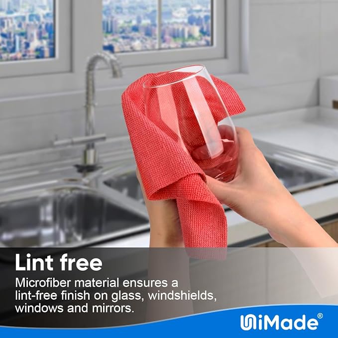 Shop Towels Rags, 150 Pack Reusable Shop Rags Bulk Microfiber Cleaning Cloth - Image 4