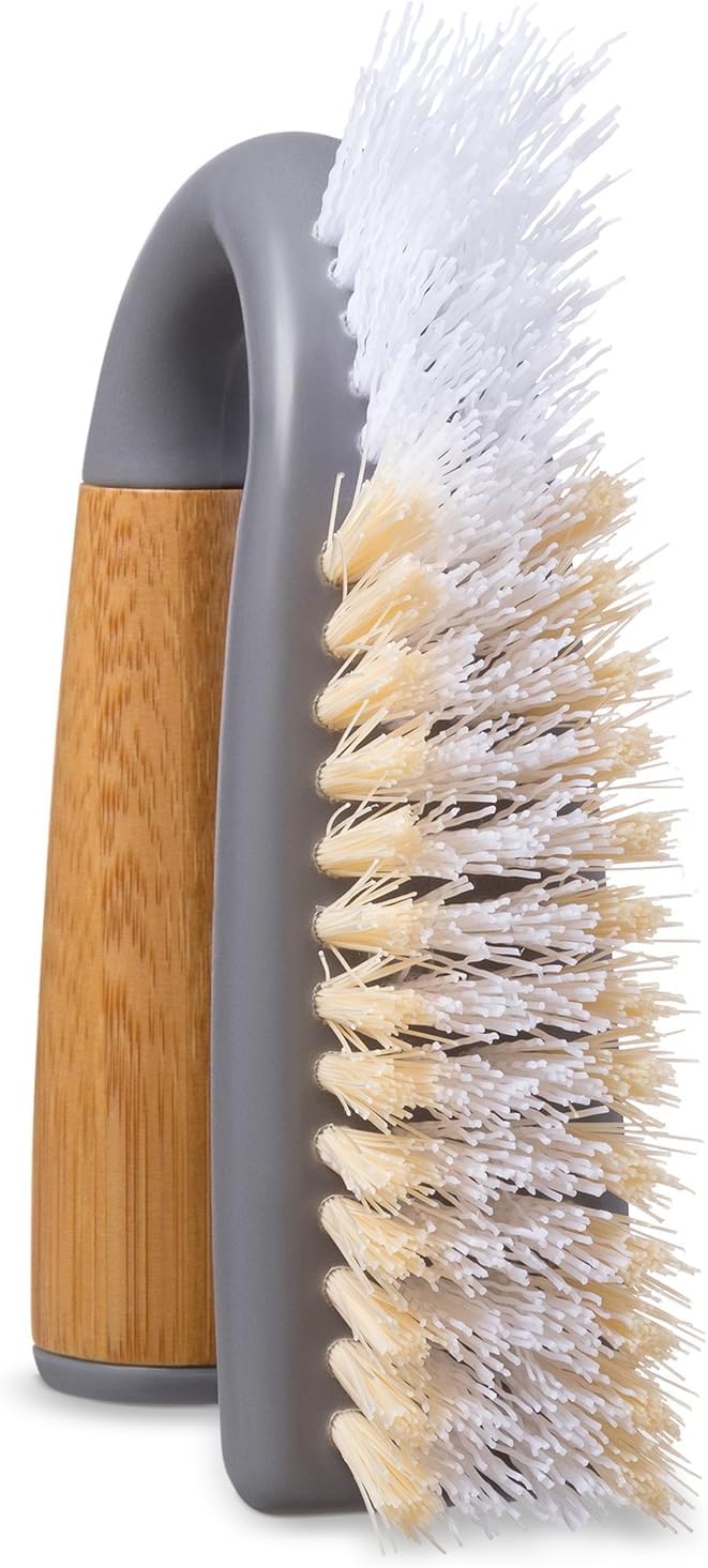 Full Circle Grunge Buster, Grout & Tile Scrub Brush, Recycled Materials - Image 3