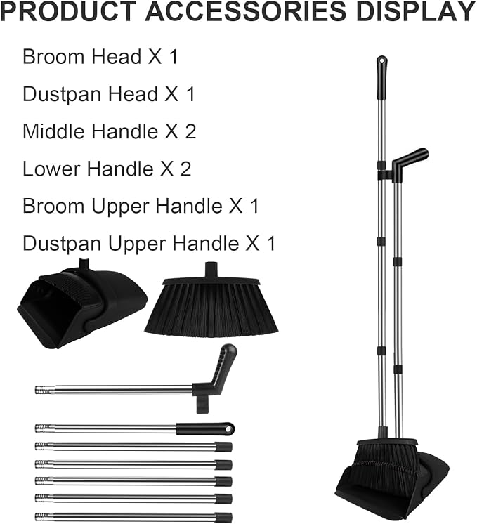 Broom and Dustpan Set, Household Broom - Image 6