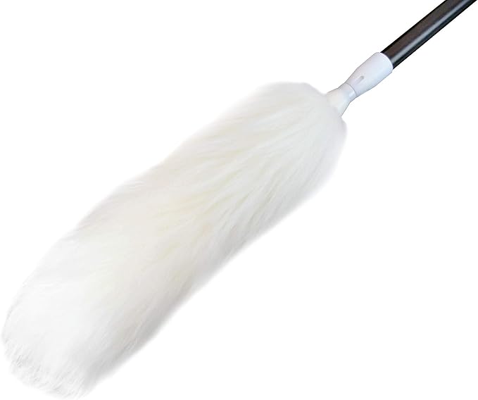 Surell Duster - Lambswool Feather Duster - Anti Static Shearling Duster Head by surell