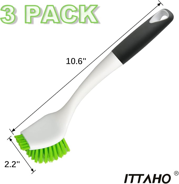 ITTAHO Dish Scrub Brush Kit, Kitchen Brush Set - Image 2
