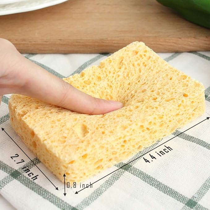 ARCLIBER Cleaning Sponge, Kitchen Sponges Pack, Non-Scratch Cellulose Sponge - Image 3