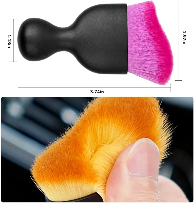 Blilo Car Interior Detailing Brush, Auto Soft Hair Cleaning Brushes, Scratch - Image 2