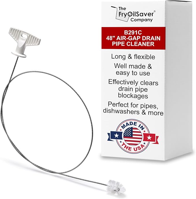 48" Air-Gap Drain Brush by THEFRYOILSAVERCOMPANY