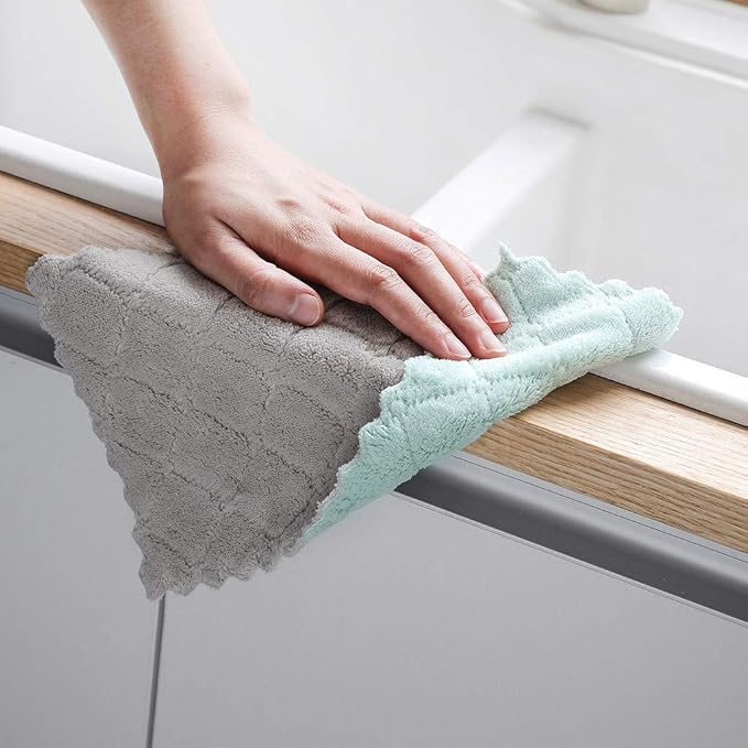 kimteny 12 Pack Kitchen Cloth Dish Towels, Premium Dishcloths, Super Absorbent - Image 3