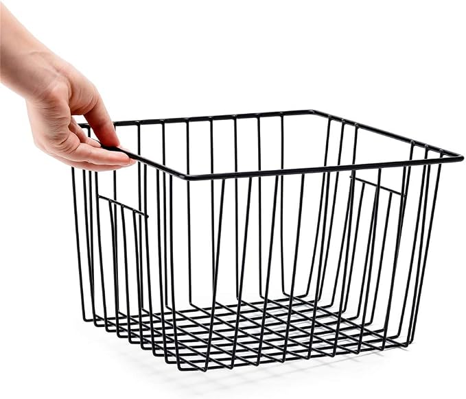 Slideep Refrigerator Freezer Organizer Wire Storage Basket, Farmhouse Food Wire - Image 3