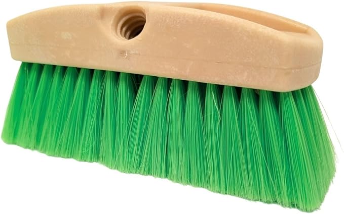 Teravan Green Flow Through Brush Head, 8-Inch Extra Soft Bristle Brush by Teravan