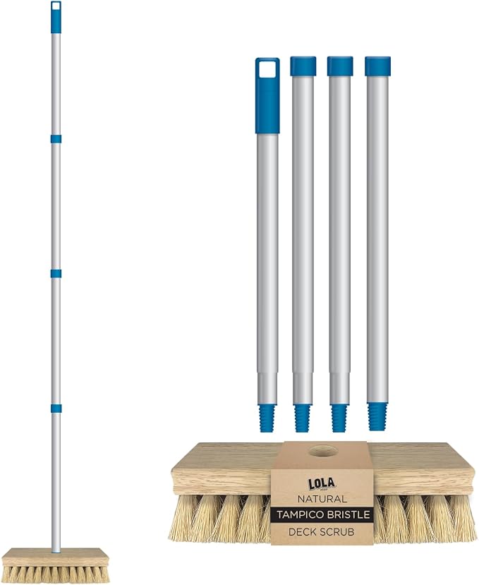LOLA Deck Scrub Brush, Removes Dirt & Grime from Patios by LolaProducts