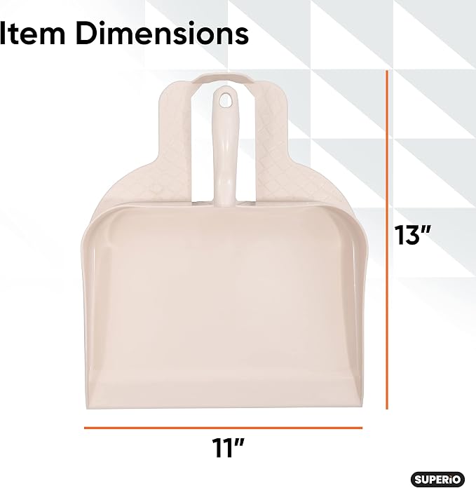 Superio Clip-On Dustpan with Rubber Lip - Image 2