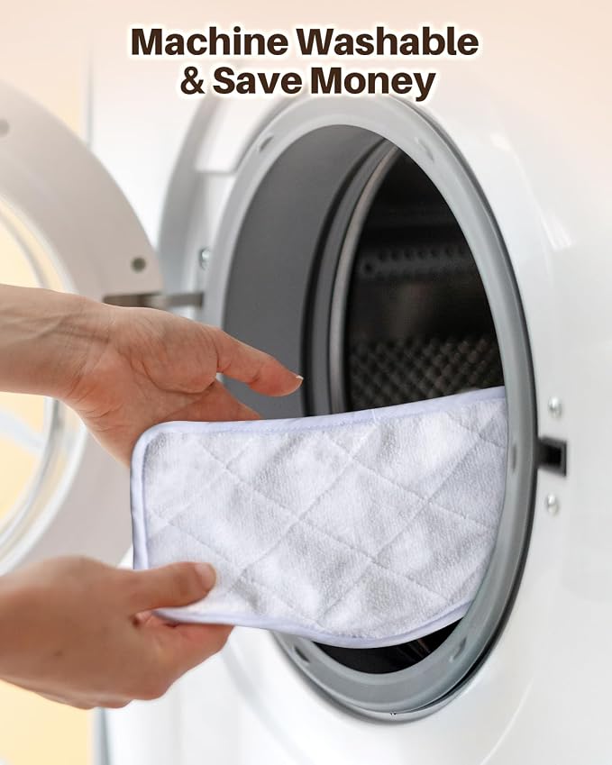 ScrubWiz Steam Mop Pads with Washable and Reusable, 6 Pack Replacement - Image 4