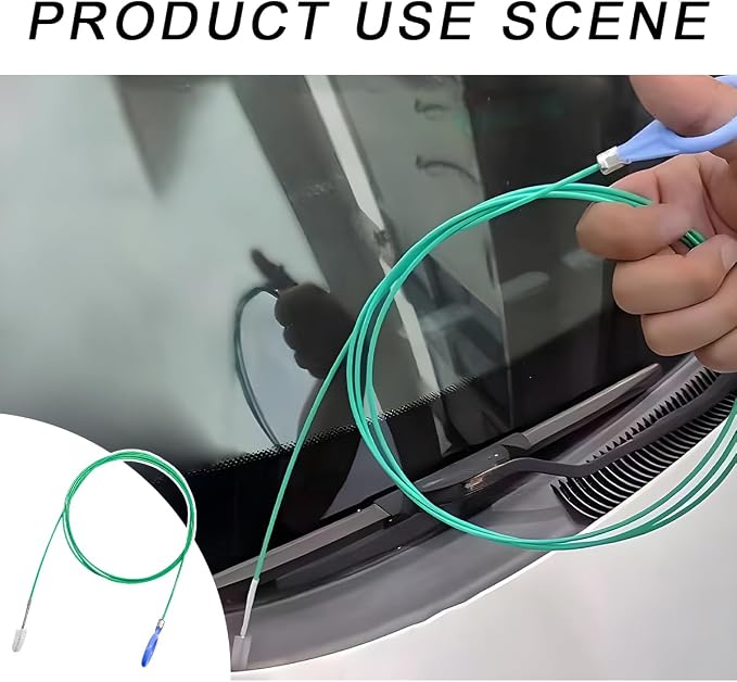 Auto Sunroof Drain Cleaning Tool, 78 Inch Long Pipe Cleaning Brush Windshield - Image 6