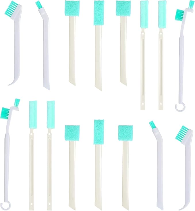 16 Pack Small Household Cleaning Brushes Crevice Cleaning Tool Deep Detail by Unknown