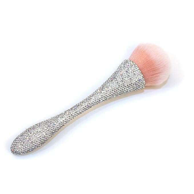 WOKOTO 1pcs White Shiny Rhinestone Nail Art Dust Brushes by WOKOTO