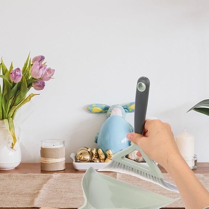 Mini Broom and Dustpan Set Portable Handheld Desktop Cleaning Kit Compact Small - Image 9