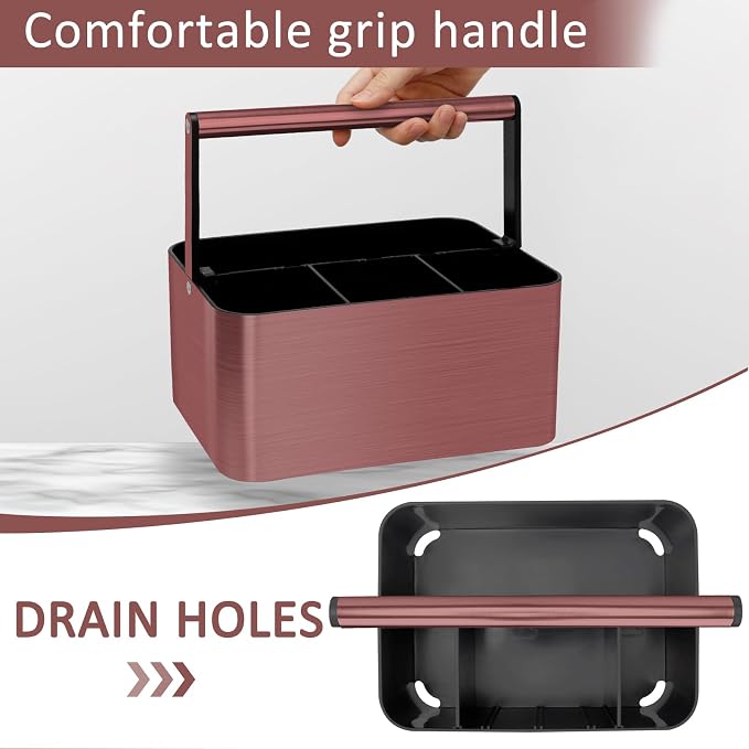 Shower Caddy Portable for College Dorm Room Essential, Bathroom Caddy Organizer - Image 3
