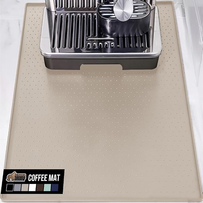 GORILLA GRIP Silicone Coffee Mat, Espresso Machine Bar Accessories, Keep by GorillaGrip