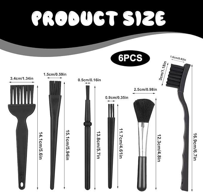 8 Pcs Anti Static Electronic Dust Cleaning Brushes Mini Keyboard Cleaning - Image 2
