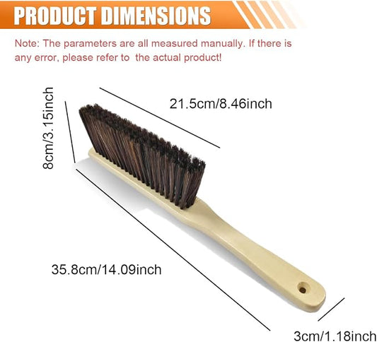 Wooden Auto Interior Dust Brush, Long Handle Car Detailing Brush, Air Vent - Image 2
