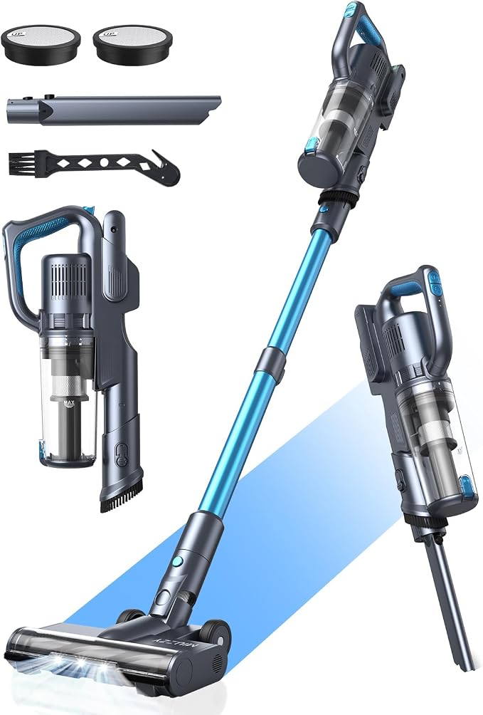 35, 000pa Cordless Vacuum Cleaner, Max 50 Minutes, Lightweight Cordless Cleaners by MIUZZYVacuumCleaner