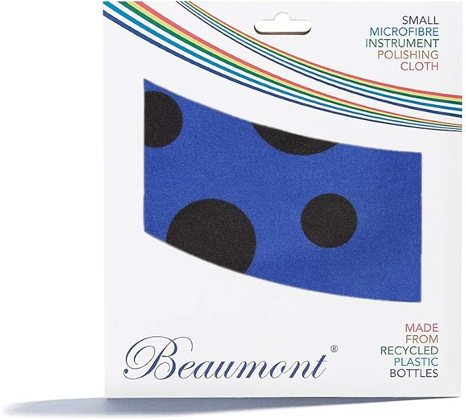 Beaumont Musical Polishing & Cleaning Patterned Blue Polka Dot Instruments by Beaumont