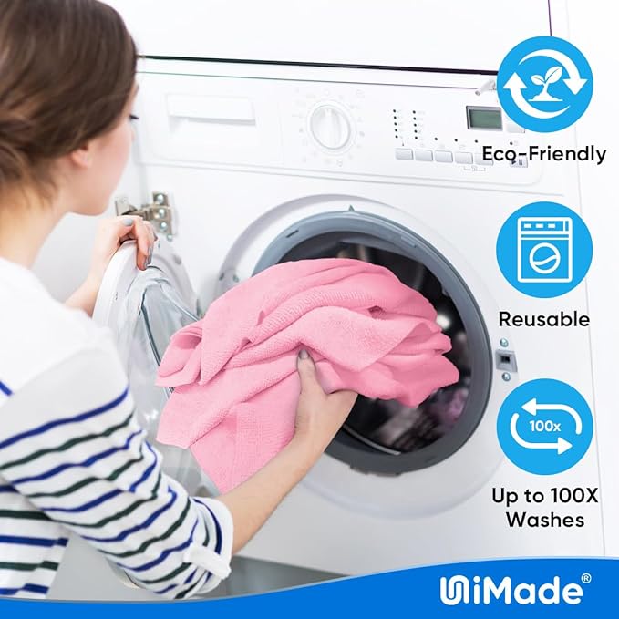 Microfiber Cleaning Cloth, 10 Pack Reusable Microfiber Towels - Image 6