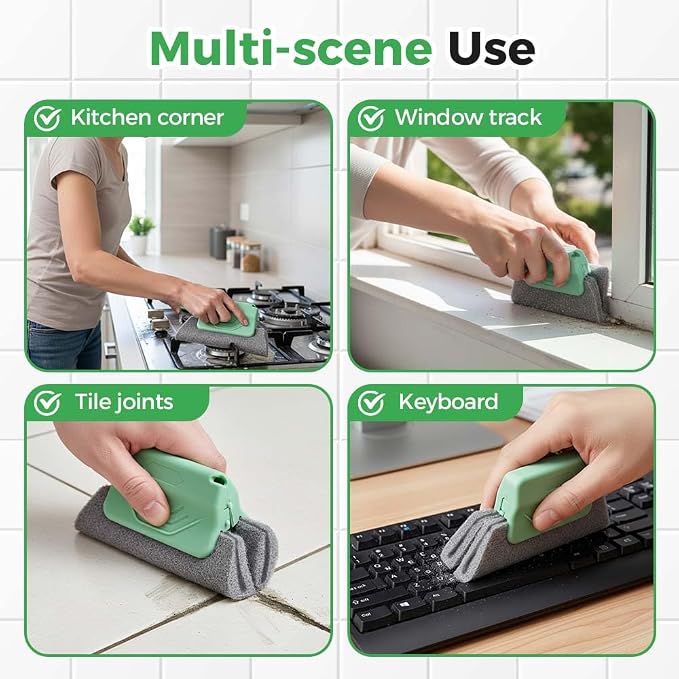 Magic Window Track Cleaner, 2026 New Window Groove Cleaning Brush Tools Set - Image 5