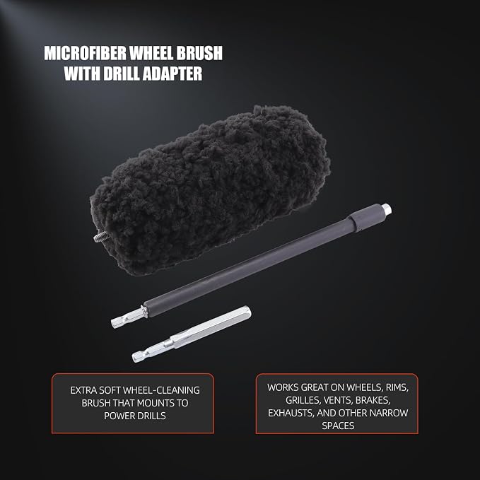 Drill Wheel Brush, Drill Microfiber Wheel Brush, SPTA 1 Pc Soft Microfiber - Image 2