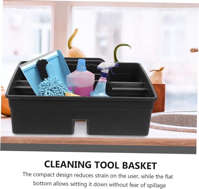 balacoo 1pc Compartment Plastic Cleaning Tool Carrier Compact Organizer - Image 7