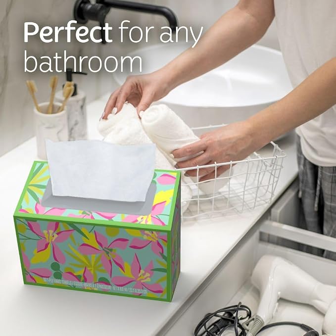Kleenex Disposable Paper Hand Towels, 6 Boxes, 60 Tissues per Box, Packaging - Image 7