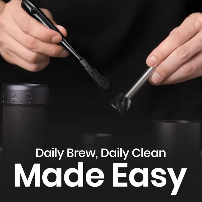 Rattleware 10" Black Espresso Machine Grinder Brush, Long Durable Handle Coffee - Image 6