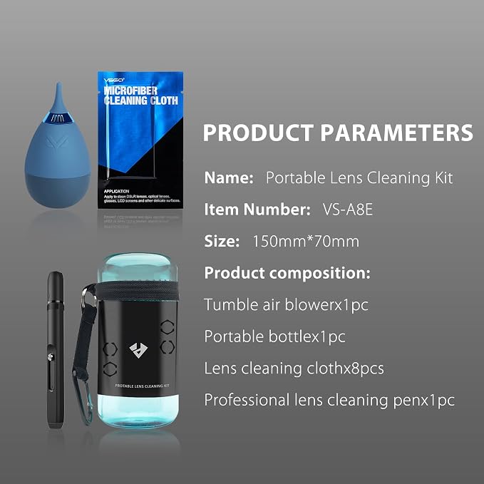 VSGO 11-in-1 Mirrorless Camera Cleaning Kit - Image 8