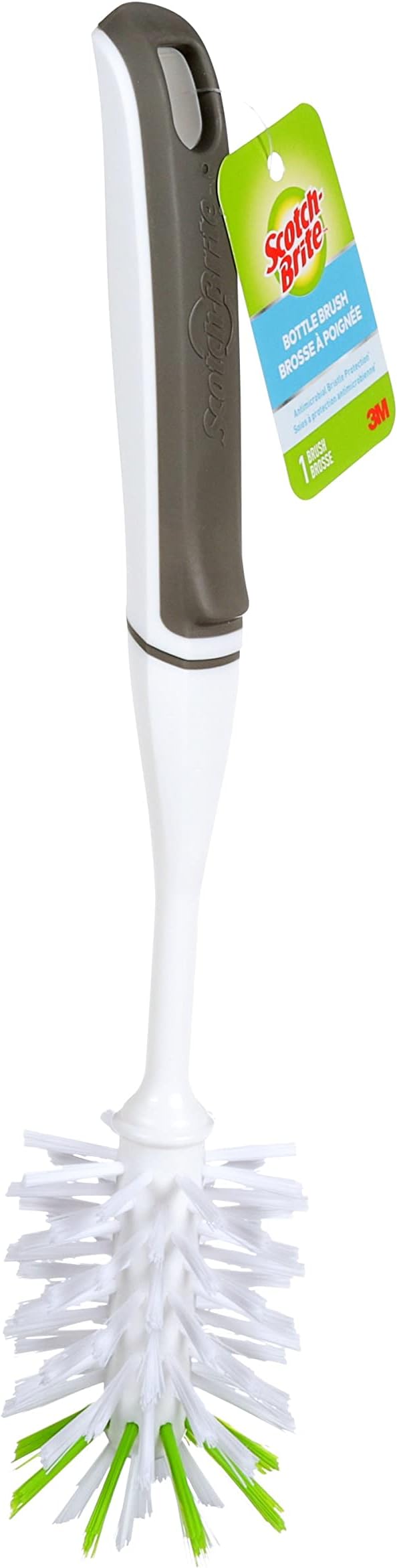 Scotch-Brite Glass and Water Bottle Brush, Long-Lasting Bristles, Safe On - Image 9