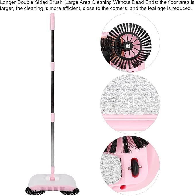 Household Hand Push Sweeper Broom Pan Floor Tools e Hand Swee - Image 8