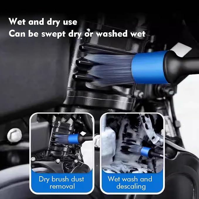 5pcs Different Size Car Detailing Brushes, Soft Non-Scratch Car Interior - Image 6