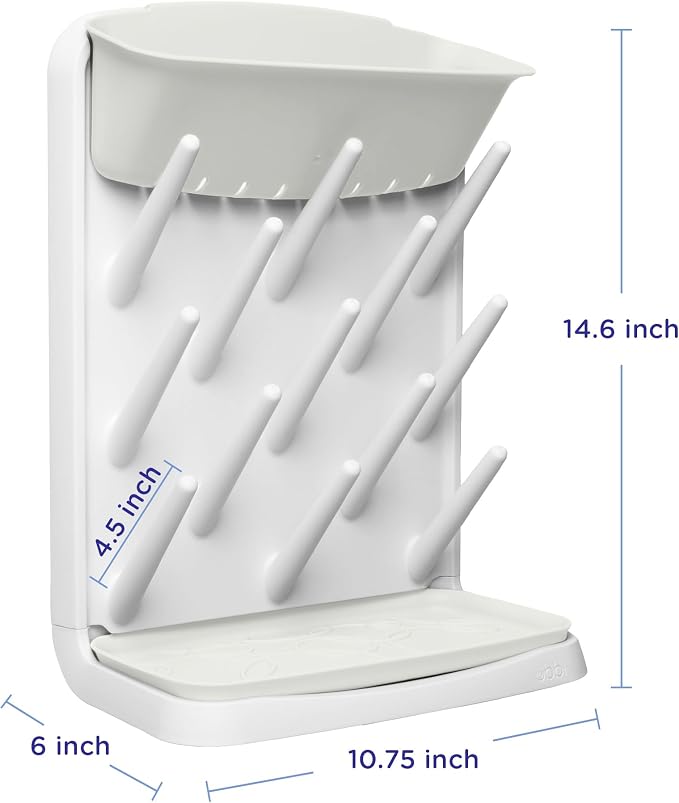 Ubbi Vertical Baby Bottle Drying Rack, Space Saving Countertop Drying Rack Baby - Image 3