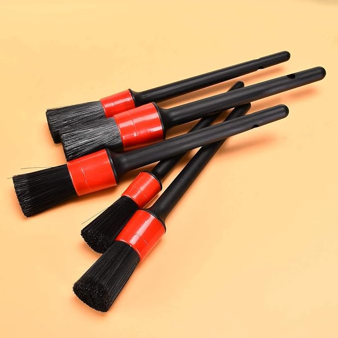 Generic Set Of 5 Car Detailing Brush, Automotive Detail Brushes - Image 7
