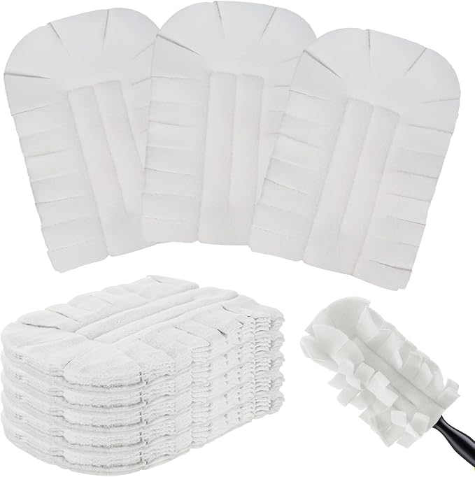 Zubebe 6 Pcs Duster Refill Reusable Fleece Duster Refills Feather Flat Dusters by Zubebe