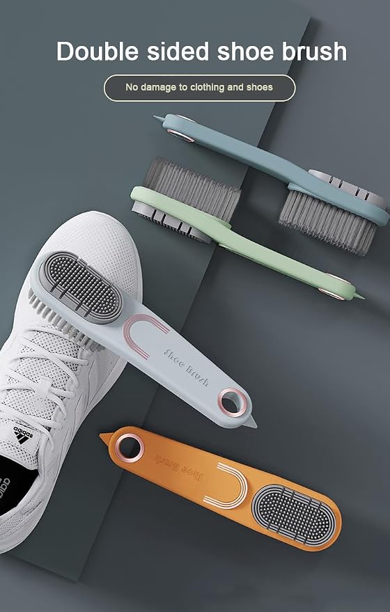 Long Handle Multifunctional Double-Sided Shoe Brush, no Damage to Shoes - Image 2