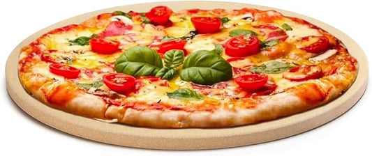 Outset Pizza Stone For Grill and Oven, 16.5" Round Pizza Tile by Outset