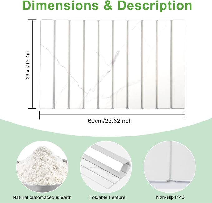 Large Stone Drying Mat for Kitchen Counter - Image 6