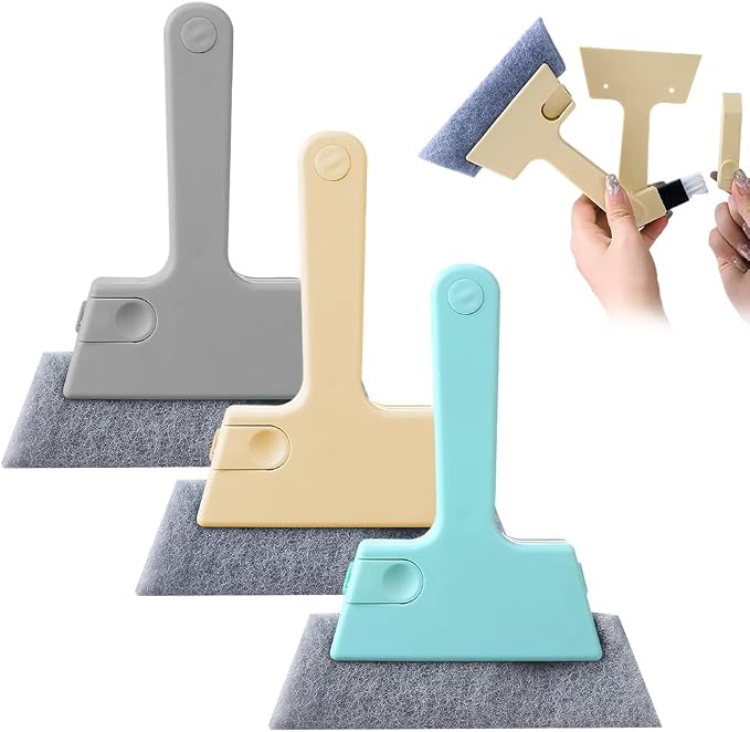 3 Pcs Magic Window Track Cleaners, 2026 Upgraded Handheld Window Groove by Dawmud