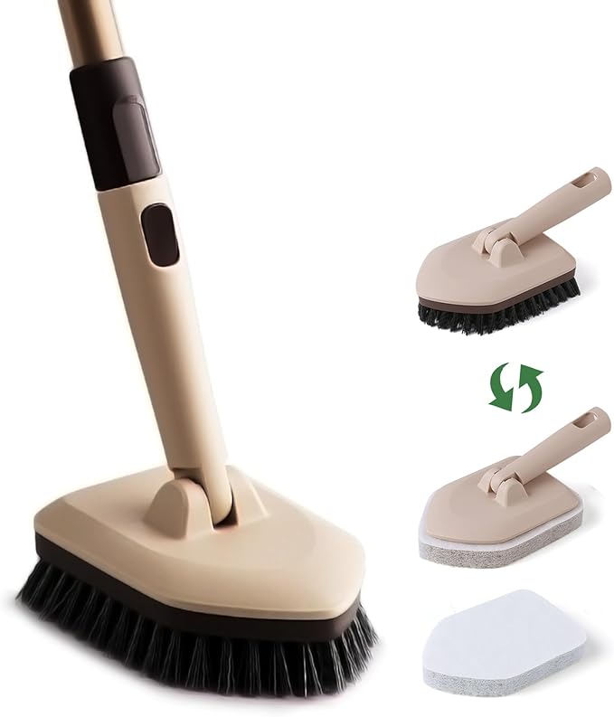Eyliden Floor & Tub Scrub Brush, 2-in-1 Shower Floor Scrubber by Eyliden