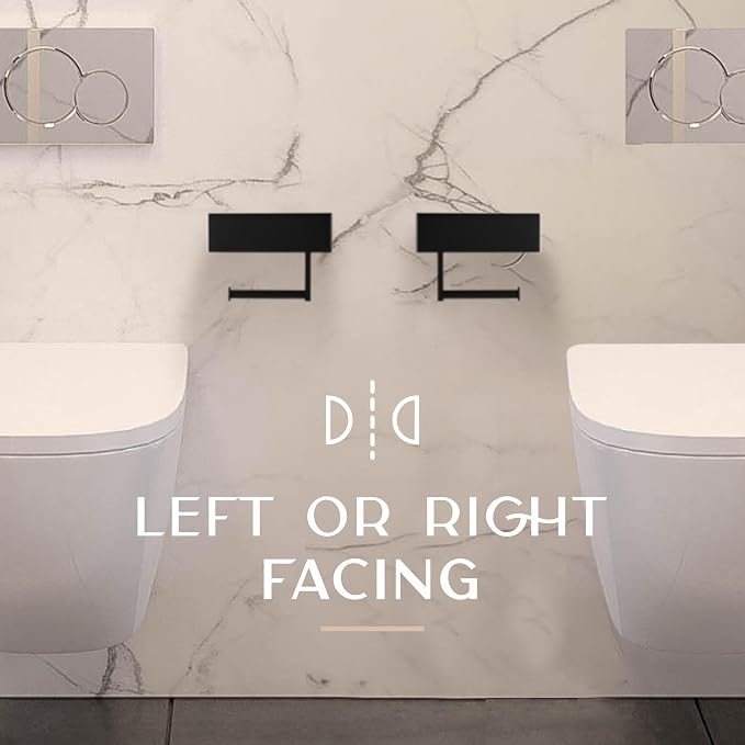 Day Moon™ Matte Black Toilet Paper Holder - Image 8