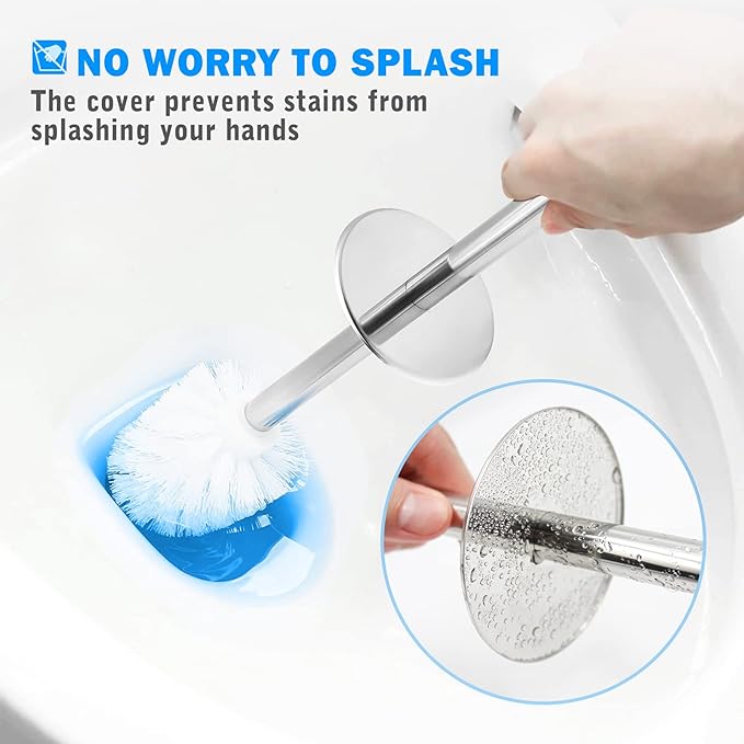 Toilet Brush and Holder, 2 Pack Toilet Brush - Image 3