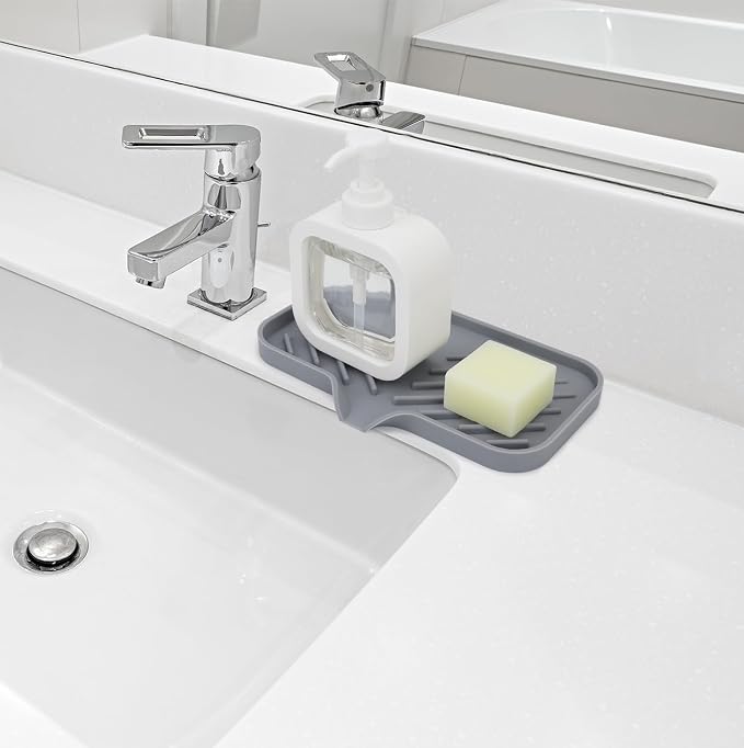 Yasmen Silicone Bathroom Soap Dishes, Sink Sponge Holder - Image 3